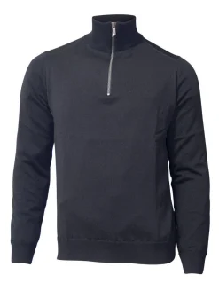 WILFRED WINDBREAKER, 100% EXTRA FINE MERINOULL — BLACK
