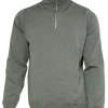 WILFRED WINDBREAKER, 100% EXTRA FINE MERINOULL — LIGHT LODEN