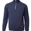 WILFRED WINDBREAKER, 100% EXTRA FINE MERINOULL — NAVY