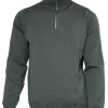 WILFRED WINDBREAKER, 100% EXTRA FINE MERINOULL — RIFLE GREEN
