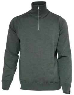 WILFRED WINDBREAKER, 100% EXTRA FINE MERINOULL — RIFLE GREEN
