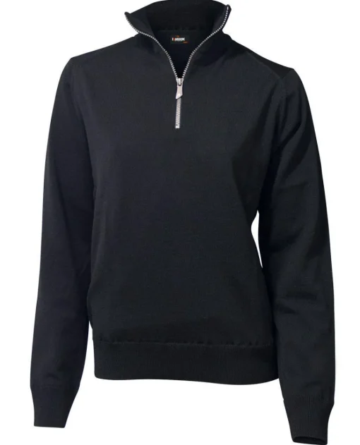 WILMA WINDBREAKER, 100% EXTRA FINE MERINOULL — BLACK