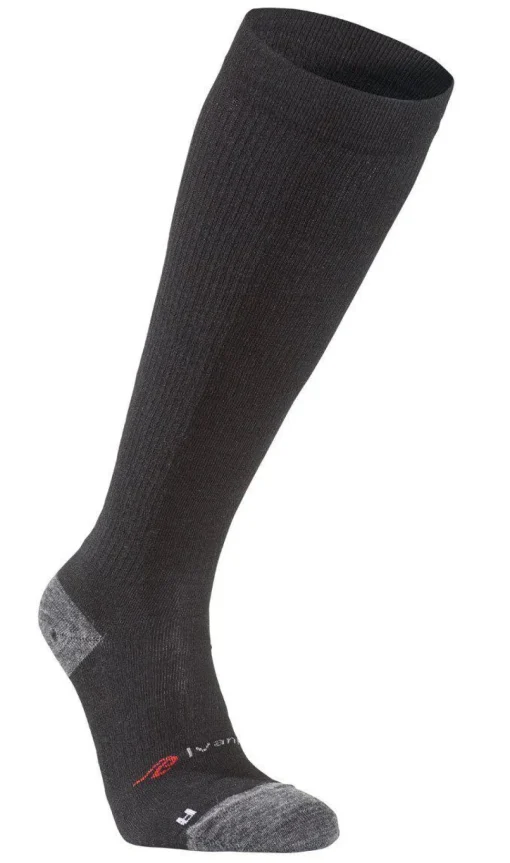 WOOL SOCK COMPRESSION — BLACK
