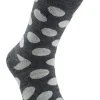 WOOL SOCK DOT — GREY