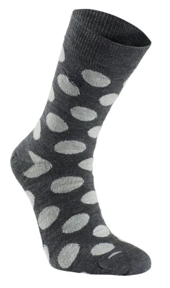 WOOL SOCK DOT — GREY