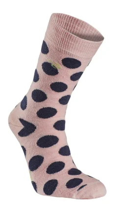WOOL SOCK DOT — PINK