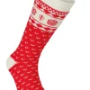 WOOL SOCK FOLKLORE — CHILLI RED