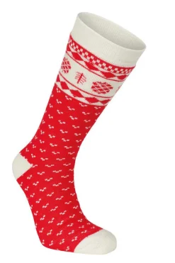 WOOL SOCK FOLKLORE — CHILLI RED