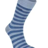 WOOL SOCK STRIPE — FOREVER BLUE