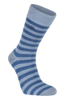 WOOL SOCK STRIPE — FOREVER BLUE