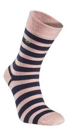 WOOL SOCK STRIPE — PINK