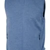 YORK VEST WINDBREAKER , 100% EXTRA FINE MERINOULL — DENIM