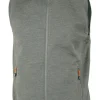 YORK VEST WINDBREAKER , 100% EXTRA FINE MERINOULL — LIGHT LODEN